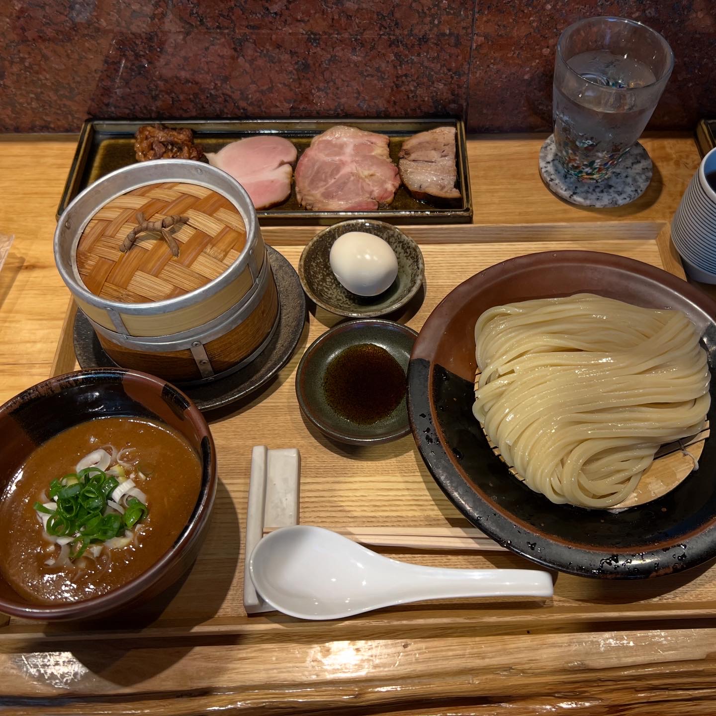 Tsukemen noodles and dipping broth